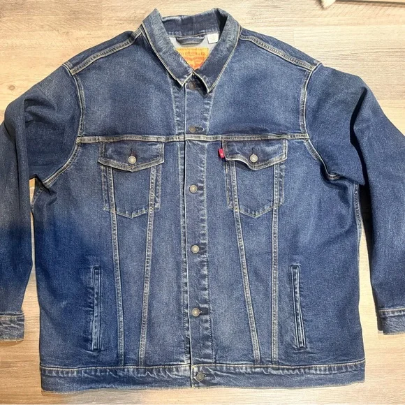Levi's Classic Indigo Denim Jacket Size 3XL #bigandtall - Picture 5 of 9